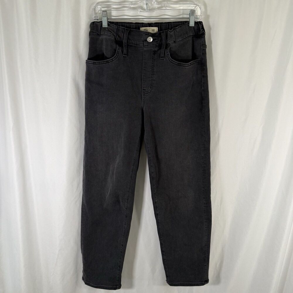 Madewell Jeans Jeggings Womens XS Dark Grey Denim High Rise Pull On Cotton Blend